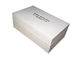 2mm White Cardboard Gift Boxes OPP Christmas Cosmetic Packaging Small Flat